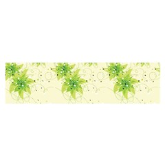 Leaf Green Star Beauty Satin Scarf (oblong) by Mariart