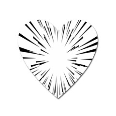 Line Black Sun Arrow Heart Magnet by Mariart