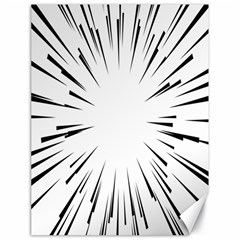 Line Black Sun Arrow Canvas 18  X 24   by Mariart