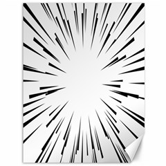 Line Black Sun Arrow Canvas 36  X 48   by Mariart