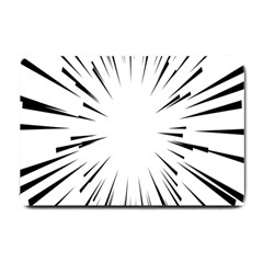 Line Black Sun Arrow Small Doormat  by Mariart