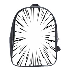 Line Black Sun Arrow School Bag (xl)