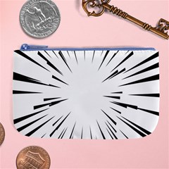 Line Black Sun Arrow Large Coin Purse by Mariart