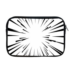 Line Black Sun Arrow Apple Macbook Pro 17  Zipper Case