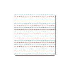 Line Polka Dots Blue Red Sexy Square Magnet by Mariart