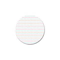 Line Polka Dots Blue Red Sexy Golf Ball Marker