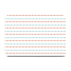 Line Polka Dots Blue Red Sexy Plate Mats by Mariart