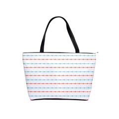 Line Polka Dots Blue Red Sexy Shoulder Handbags