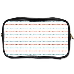 Line Polka Dots Blue Red Sexy Toiletries Bags 2-side