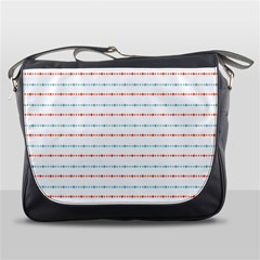 Line Polka Dots Blue Red Sexy Messenger Bags