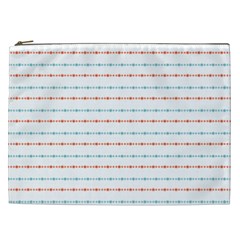 Line Polka Dots Blue Red Sexy Cosmetic Bag (xxl) 