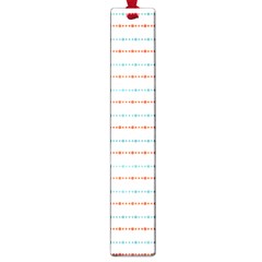 Line Polka Dots Blue Red Sexy Large Book Marks by Mariart