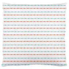 Line Polka Dots Blue Red Sexy Standard Flano Cushion Case (two Sides)