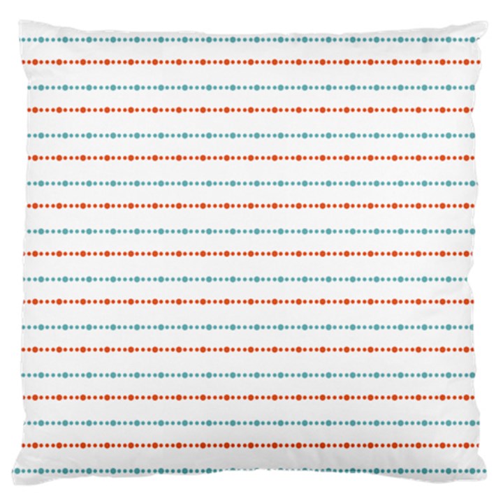 Line Polka Dots Blue Red Sexy Standard Flano Cushion Case (Two Sides)