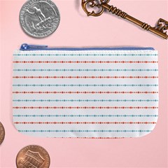 Line Polka Dots Blue Red Sexy Large Coin Purse