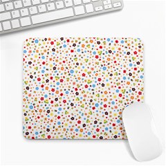 Flower Star Rose Sunflower Rainbow Smal Large Mousepads by Mariart