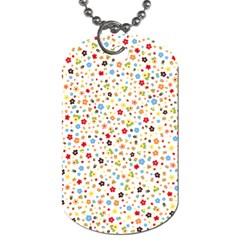 Flower Star Rose Sunflower Rainbow Smal Dog Tag (two Sides)