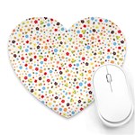 Flower Star Rose Sunflower Rainbow Smal Heart Mousepads Front