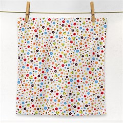 Flower Star Rose Sunflower Rainbow Smal Face Towel by Mariart