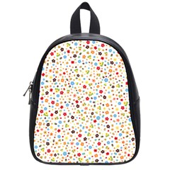 Flower Star Rose Sunflower Rainbow Smal School Bag (small)