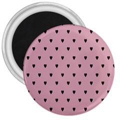 Love Black Pink Valentine 3  Magnets