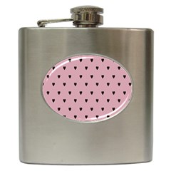 Love Black Pink Valentine Hip Flask (6 oz)