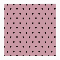 Love Black Pink Valentine Medium Glasses Cloth (2-Side)