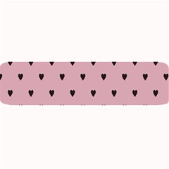 Love Black Pink Valentine Large Bar Mats