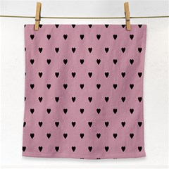 Love Black Pink Valentine Face Towel