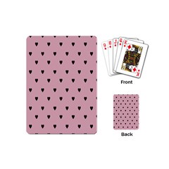 Love Black Pink Valentine Playing Cards (Mini) 