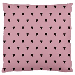 Love Black Pink Valentine Large Cushion Case (Two Sides)