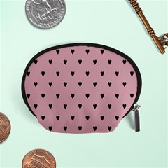 Love Black Pink Valentine Accessory Pouches (Small) 