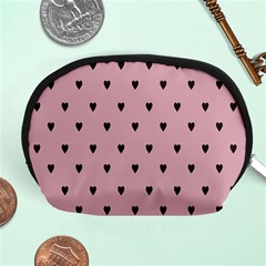 Love Black Pink Valentine Accessory Pouches (Medium) 