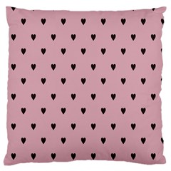 Love Black Pink Valentine Large Flano Cushion Case (One Side)