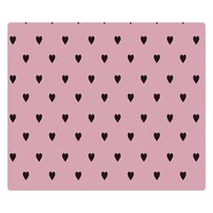 Love Black Pink Valentine Double Sided Flano Blanket (Small) 