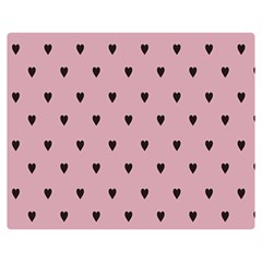 Love Black Pink Valentine Double Sided Flano Blanket (Medium) 