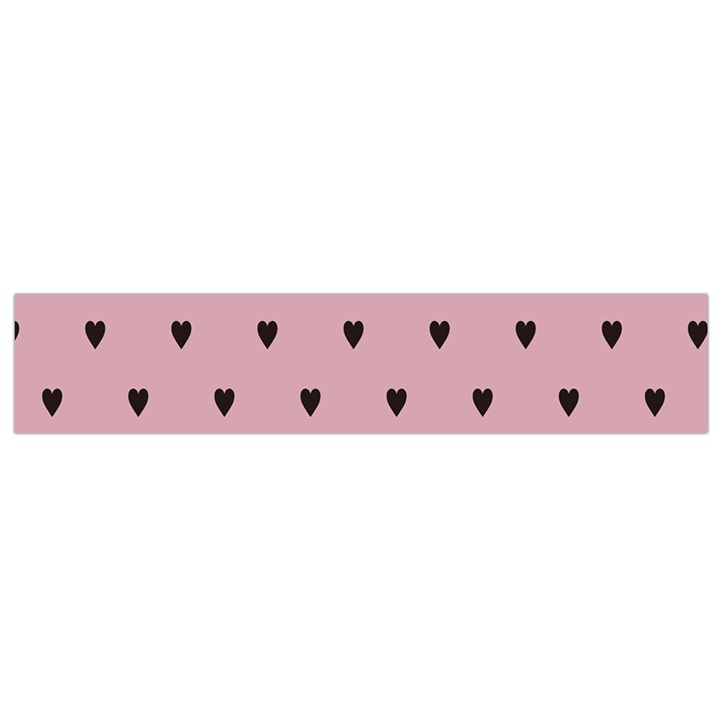 Love Black Pink Valentine Flano Scarf (Small)