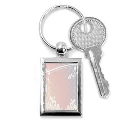 Love Heart Flower Purple Sexy Rose Key Chains (rectangle) 