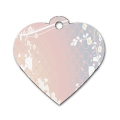 Love Heart Flower Purple Sexy Rose Dog Tag Heart (one Side) by Mariart