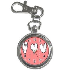 Love Heart Valentine Pink White Sexy Key Chain Watches