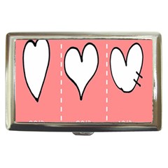 Love Heart Valentine Pink White Sexy Cigarette Money Cases by Mariart