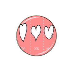 Love Heart Valentine Pink White Sexy Hat Clip Ball Marker