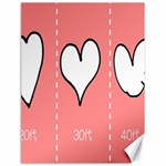 Love Heart Valentine Pink White Sexy Canvas 18  x 24   17.8 x23.08  Canvas - 1