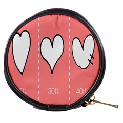 Love Heart Valentine Pink White Sexy Mini Makeup Bags by Mariart