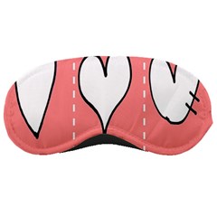 Love Heart Valentine Pink White Sexy Sleeping Masks