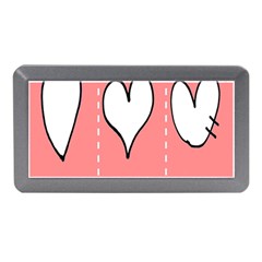 Love Heart Valentine Pink White Sexy Memory Card Reader (mini)