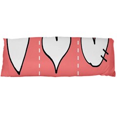 Love Heart Valentine Pink White Sexy Body Pillow Case Dakimakura (two Sides)