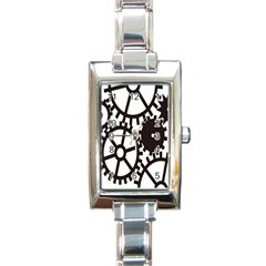 Machine Iron Maintenance Rectangle Italian Charm Watch