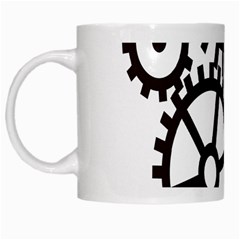 Machine Iron Maintenance White Mugs by Mariart