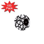 Machine Iron Maintenance 1  Mini Buttons (100 pack)  Front